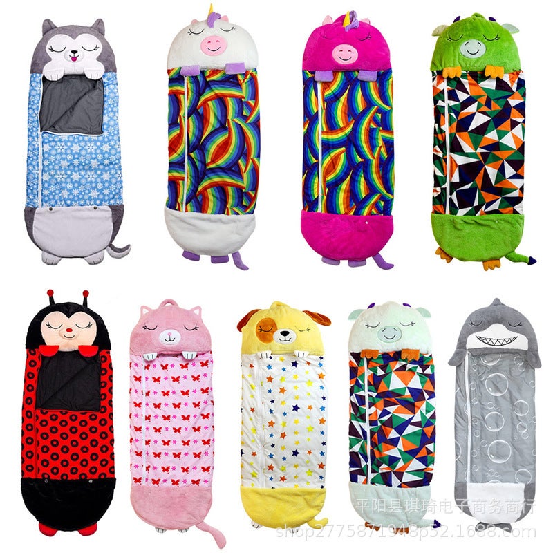Explosions Sleeping Bag Children'S Cartoon Animal Pillow Sleeping Bag Camping Sleeping Bag - Image 4