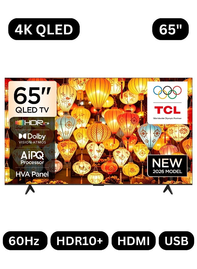 تي سي إل TCL 65 Inch P71L تلفزيون ذكي 4K QLED Premium (موديل 2026 Google TV - نسخة الإمارات) - Image 1