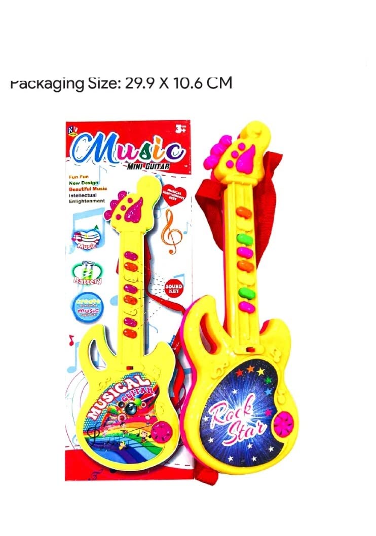 SMART PICKS Battery Operated Mini Guitar Colourful with Delightful Music,Sound Key for Kids - Image 2