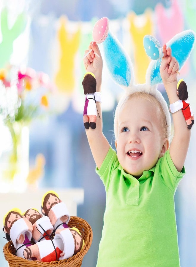 Leitee 4 Pcs Jesus Slap Bracelets for Kids Christian Gifts Hugging Jesus Christian Wristbands Religious Plush Doll Bracelet for VBS Church Sunday School Back to School Classroom Party Favors Supplies - Image 5