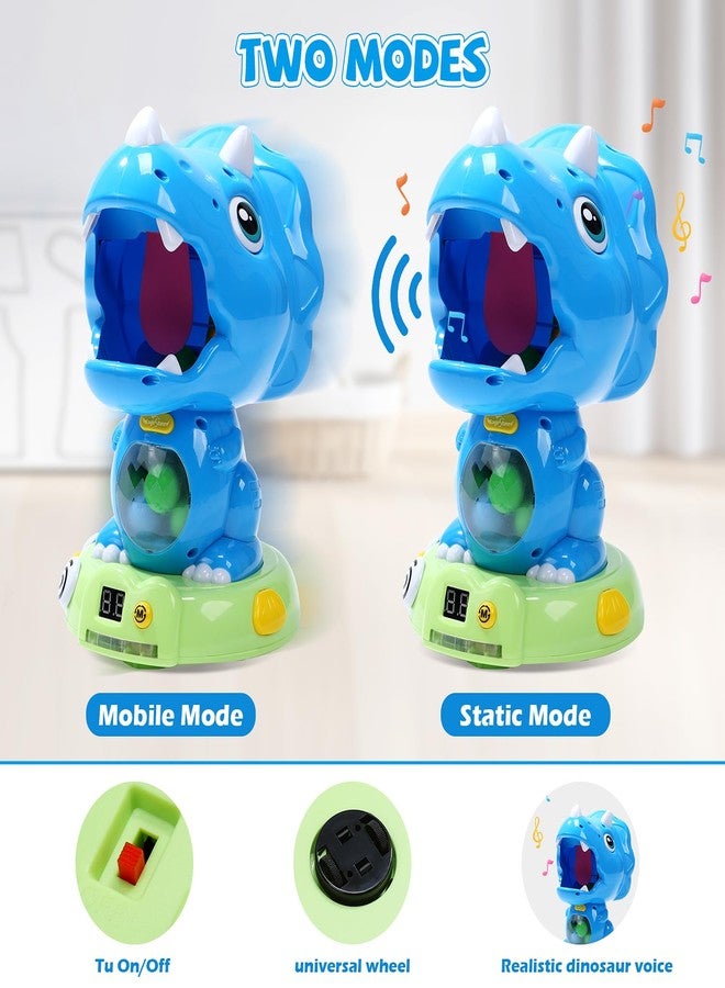EagleStone Moveable Dinosaur Shooting Toys Triceratops Action,Kids Shooting Games with LCD Score Record&LED, Enhancing Hand-Eye Coordination Toys for Boys and Girls - Image 5