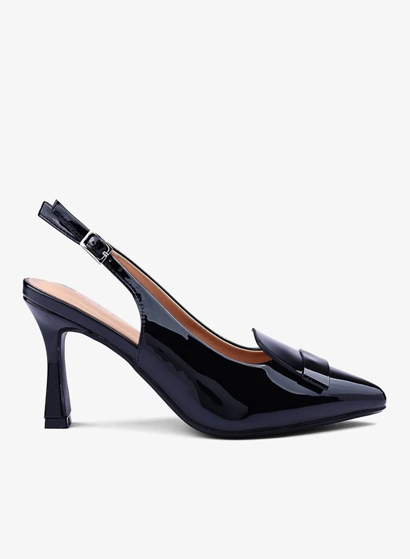 Cuple Womens slingback heeled shoes