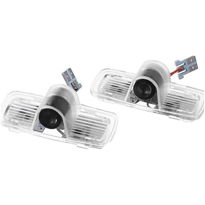 أكس سبرينج باب السيارة LED شعار 2 قطعة 3D شبح الظل أضواء البرك لا تتلاشى أضواء LED الإسقاط لباب السيارة للماء ضوء شعار لسلامة القيادة الليلية - Image 1