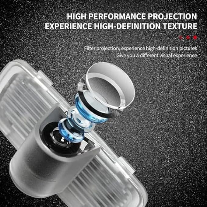 أكس سبرينج باب السيارة LED شعار 2 قطعة 3D شبح الظل أضواء البرك لا تتلاشى أضواء LED الإسقاط لباب السيارة للماء ضوء شعار لسلامة القيادة الليلية - Image 5