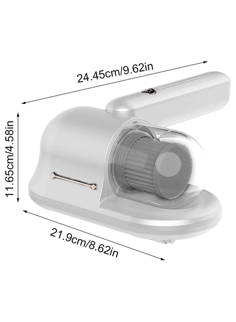 CMGTYYD Handheld Bed Vacuum Cleaner, Cordless Mattress Vacuum Cleaner 10KPA Strong Suction Bed Cleaner with UV- C Light Up Bed Pillows Cloth Sofas, White - Image 5