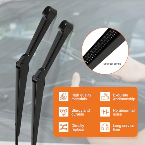 Dilomber For S10 Windshield Wiper Arm Pair Kit Fits for 1994-2004 Chevrolet S10 Pickup Wiper Arms, Front Driver Passenger Side Windshield Wiper Arm Set - Front Wiper Arm, 1 Year Worry-Free - Image 4