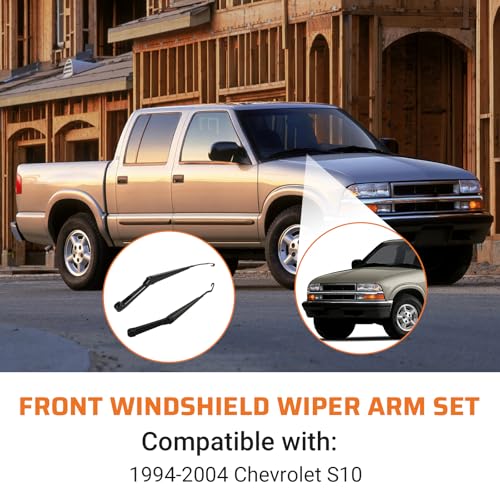 Dilomber For S10 Windshield Wiper Arm Pair Kit Fits for 1994-2004 Chevrolet S10 Pickup Wiper Arms, Front Driver Passenger Side Windshield Wiper Arm Set - Front Wiper Arm, 1 Year Worry-Free - Image 3
