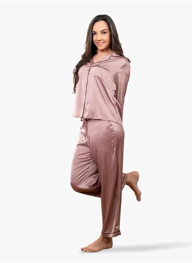 أدريا Ls Classic Long Pj Set For Female