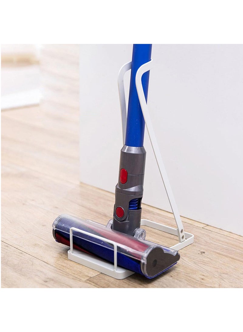 عربست رف تخزين حامل المكنسة الكهربائية، رف تخزين معدني عصري للزوايا، حامل مكنسة كهربائية محمول قائم بذاته، تجميع بدون حفر، تصميم رف مفتوح، رف منظم للمطبخ (أسود) - Image 3