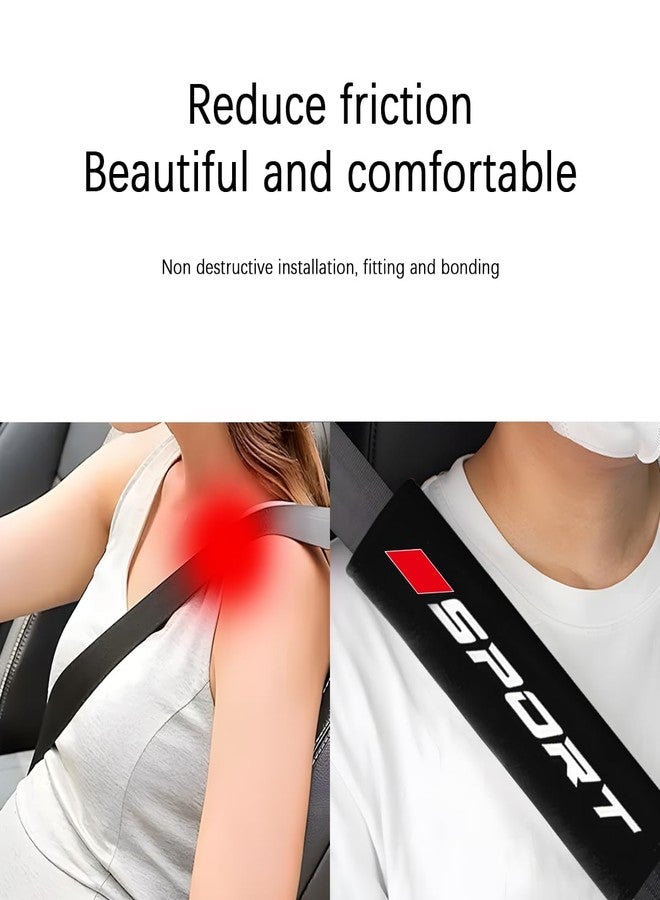 Mandark Car Seat Belt Pad, Vehicle Seatbelt Shoulder Strap Cover for More Comfortable Driving, Auto Interior Safety Belt Protection Cushion Accessories, Universal for SUV, Truck, RV (Black) - Image 5