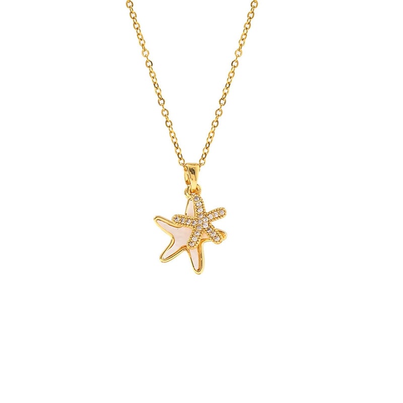 MONOZO pendant necklace chain for women girls Love anti tarnish stainless steel 18k gold plated stylish Neck Chain | Modern Design | Birthday Anniversary gift Valentine Accessories - Image 1