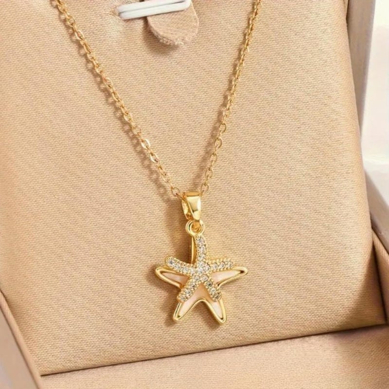 MONOZO pendant necklace chain for women girls Love anti tarnish stainless steel 18k gold plated stylish Neck Chain | Modern Design | Birthday Anniversary gift Valentine Accessories - Image 3