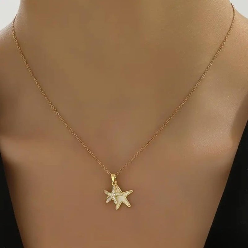 MONOZO pendant necklace chain for women girls Love anti tarnish stainless steel 18k gold plated stylish Neck Chain | Modern Design | Birthday Anniversary gift Valentine Accessories - Image 5
