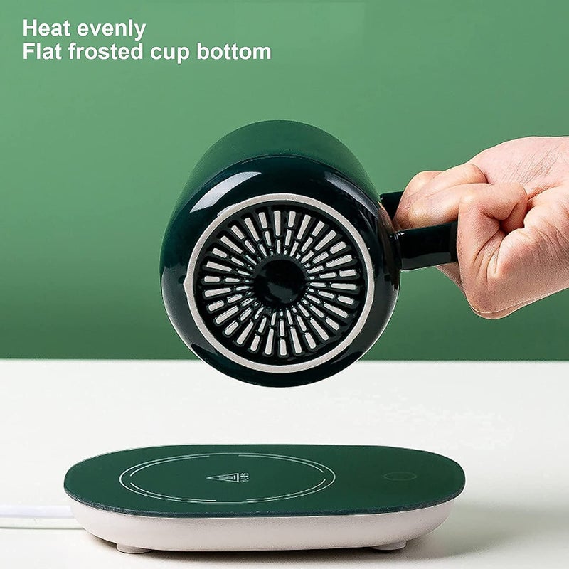 EXOMOON Ceramic Coffee Mug Electric Coffee Warmer for Desk with Auto Shut Off Smart Cup Warmer for Warming Heating Coffee Beverage Milk Tea and Hot Chocolate Mug Included Multicolored - Image 5