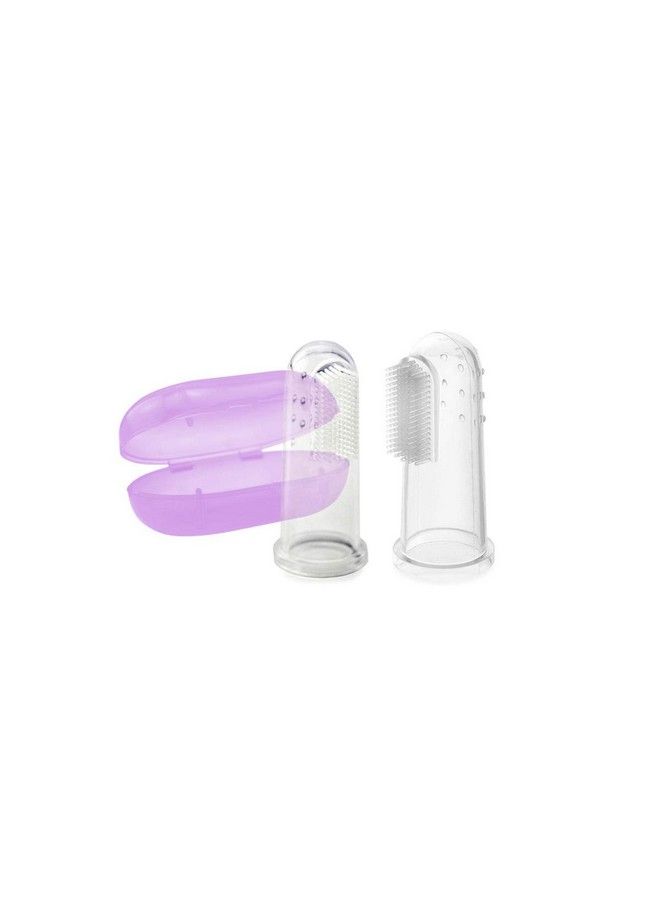 Beebaby Silicone Finger Brush With Carry Case (Violet) (Pack Of 2) - Image 5