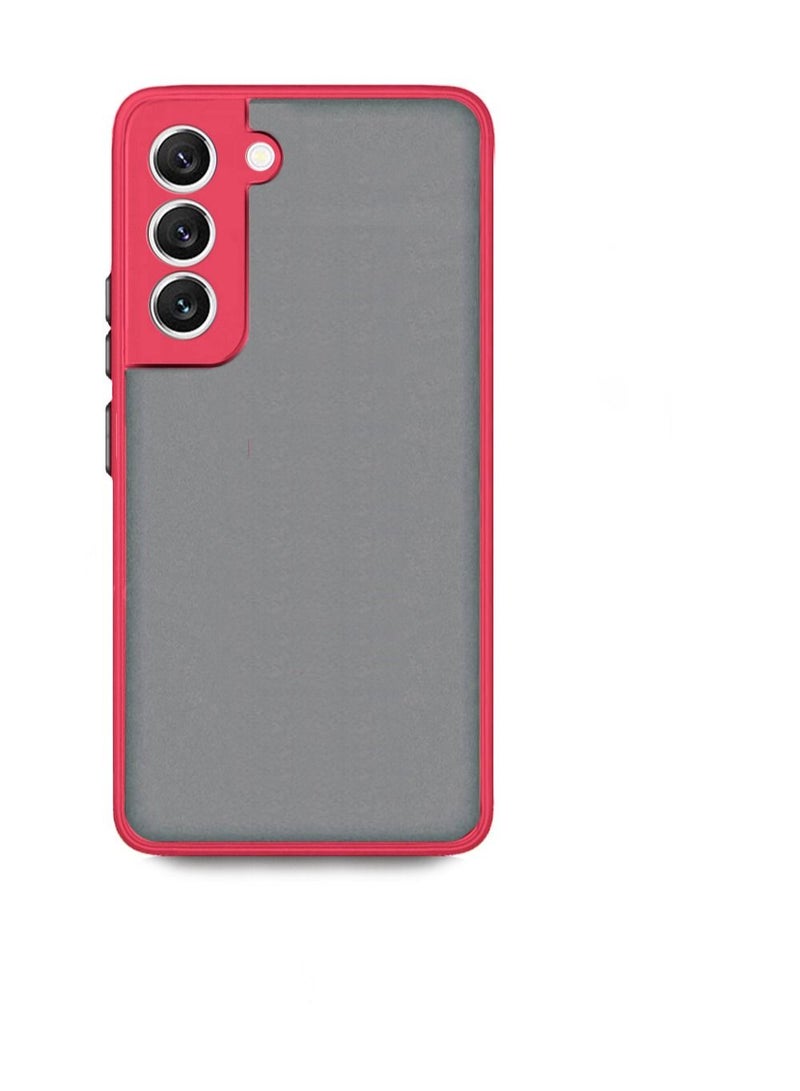 Wtech Silicone Matte Translucent Back Case Cover For Samsung Galaxy S22 5G Plus Red - Image 2