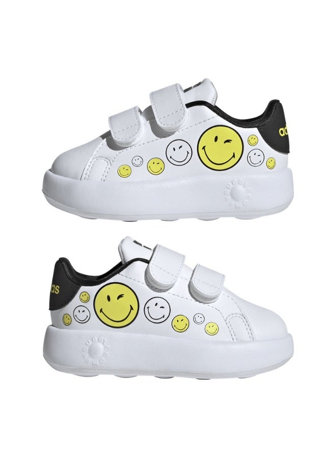 Adidas Advantage Smiley Cf I White Sportswear Shoes For Infant 3K  - Image 1