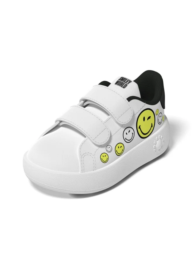 Adidas Advantage Smiley Cf I White Sportswear Shoes For Infant 3K