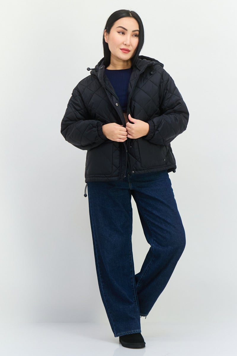 Bearpaw جاكيت مبطن للنساء، أسود - Image 3