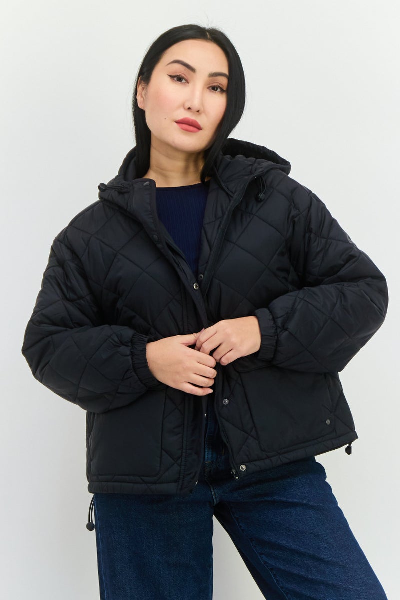 Bearpaw جاكيت مبطن للنساء، أسود - Image 1