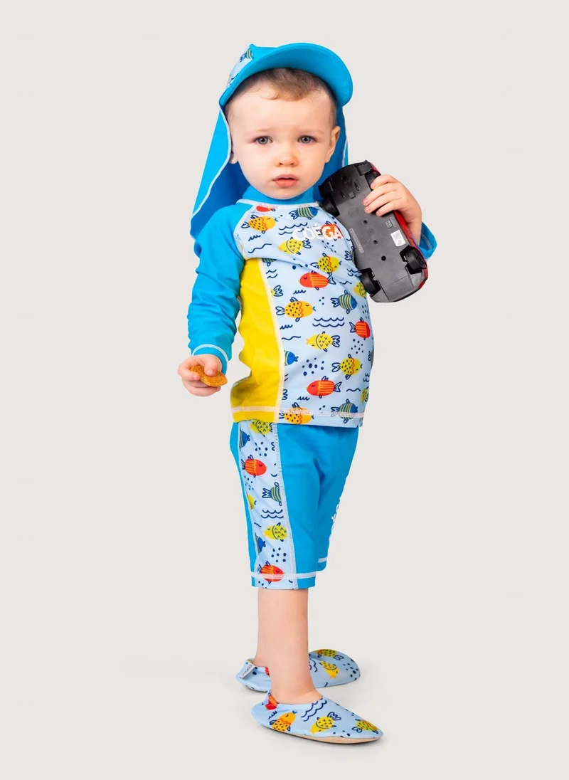 كويجا صن وير COEGA Boys Baby Two Piece Suit - Green Bubble Fish