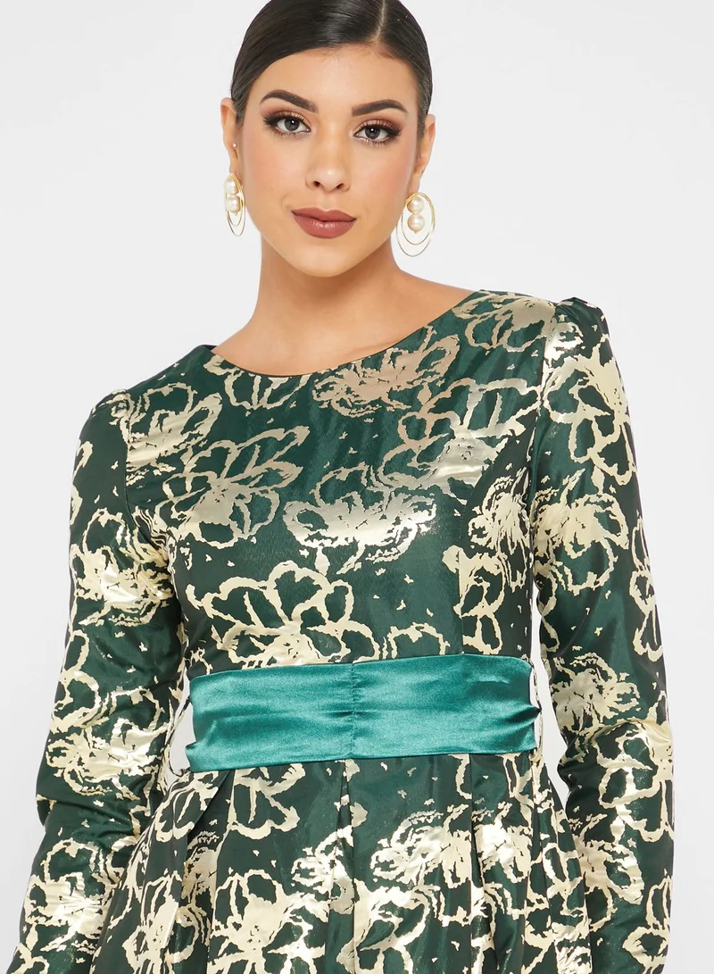 hybella Floral Jacquard Dress