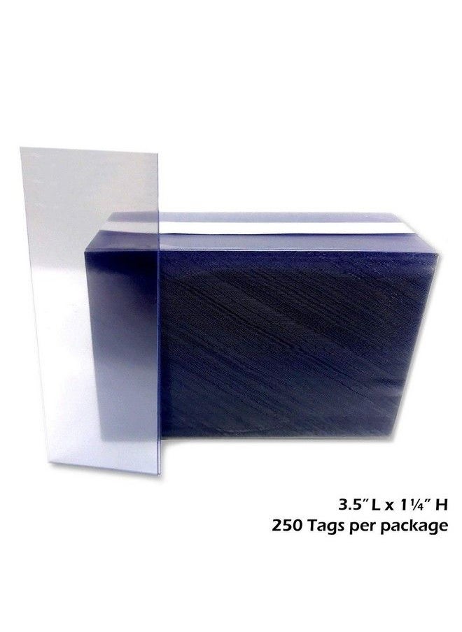 Store Fixtures Direct 1.25" X 3.5" Clear Plastic Tags Shelf Label Holders 1000 Pack  - Image 3