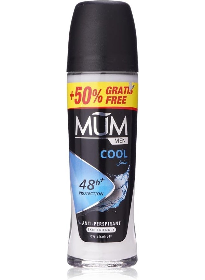 MUM Men Cool Roll-On Deodorant 75 ml - 48 Hours Protection - Image 1
