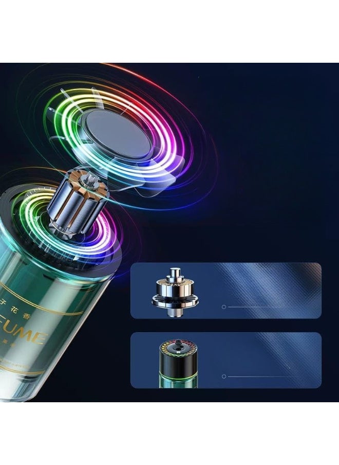 Generic Car Fragrance Classic Cologne Essential Oil Car Humidifier Diffuser with LED Lights - Green Car Humidifier Aromatherapy Machine USB Cool Mist Mini Portable Diffuser for Car Home Office Bedroom  - Image 5