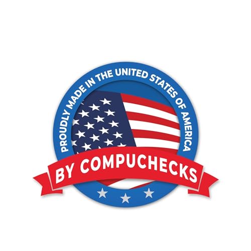 Compuchecks 50 Blank Check Stock - Check on Top Art Deco- Paper Weight # 70"High Security" Check Paper Green Art Deco - Image 5