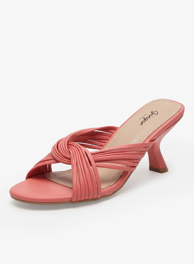 Ginger Summer Wire Detail Mid Heel Sandals