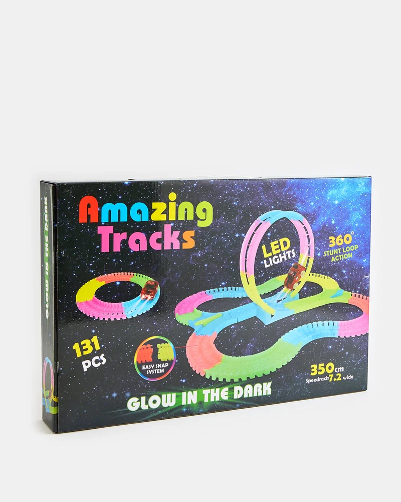 Redtag Assorted Glow In The Dark Amazing Track Set (131 Piece)