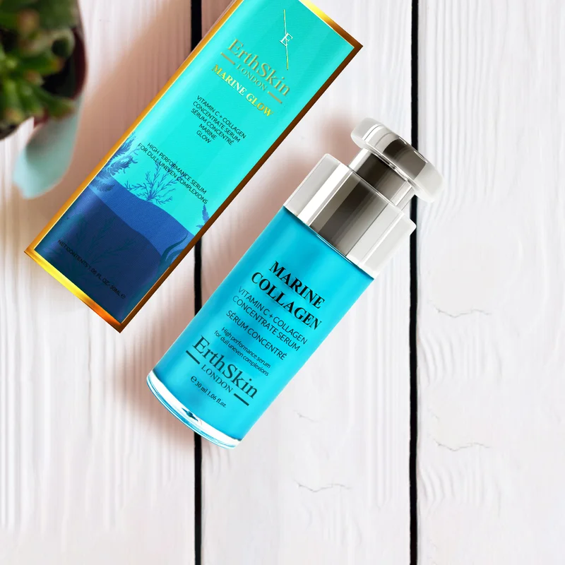 ErthSkin London  Marine Glow Vitamin C + Collagen Concentrate Serum 30ml for Women | Best Price UAE