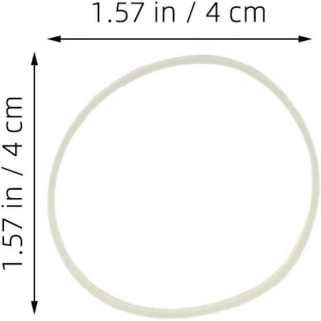 BESTonZON White Rubber Bands 500g Bulk 4cm Diameter Strong Elastic Binding Bands for Office School and Home Use Thick Non-slip for Document Organization and Crafts - Image 2