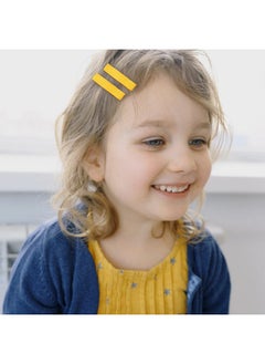 Cinaci 60 Pack/30 Pairs 5 Cm 2 Inch Solid Plain Grosgrain Ribbon Cloth Fabric Covered Fully Lined Diy Metal Alligator Hair Clips Duckbill Barrettes Accessories For Baby Girls Toddlers Kids Teens  - Image 2