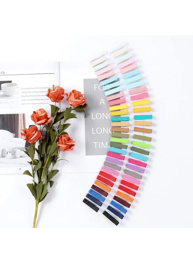 Cinaci 60 Pack/30 Pairs 5 Cm 2 Inch Solid Plain Grosgrain Ribbon Cloth Fabric Covered Fully Lined Diy Metal Alligator Hair Clips Duckbill Barrettes Accessories For Baby Girls Toddlers Kids Teens - Image 5