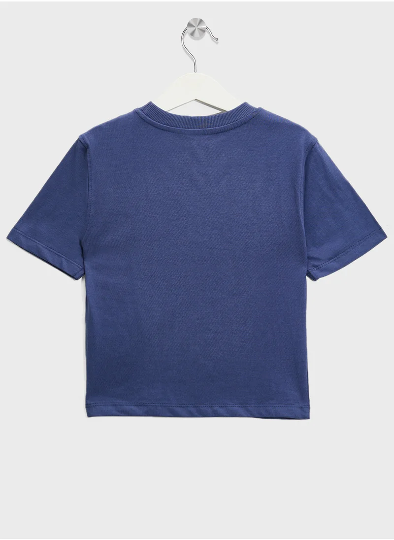 ريبلز مع نمشي Boys Drop Shoulder T-shirt