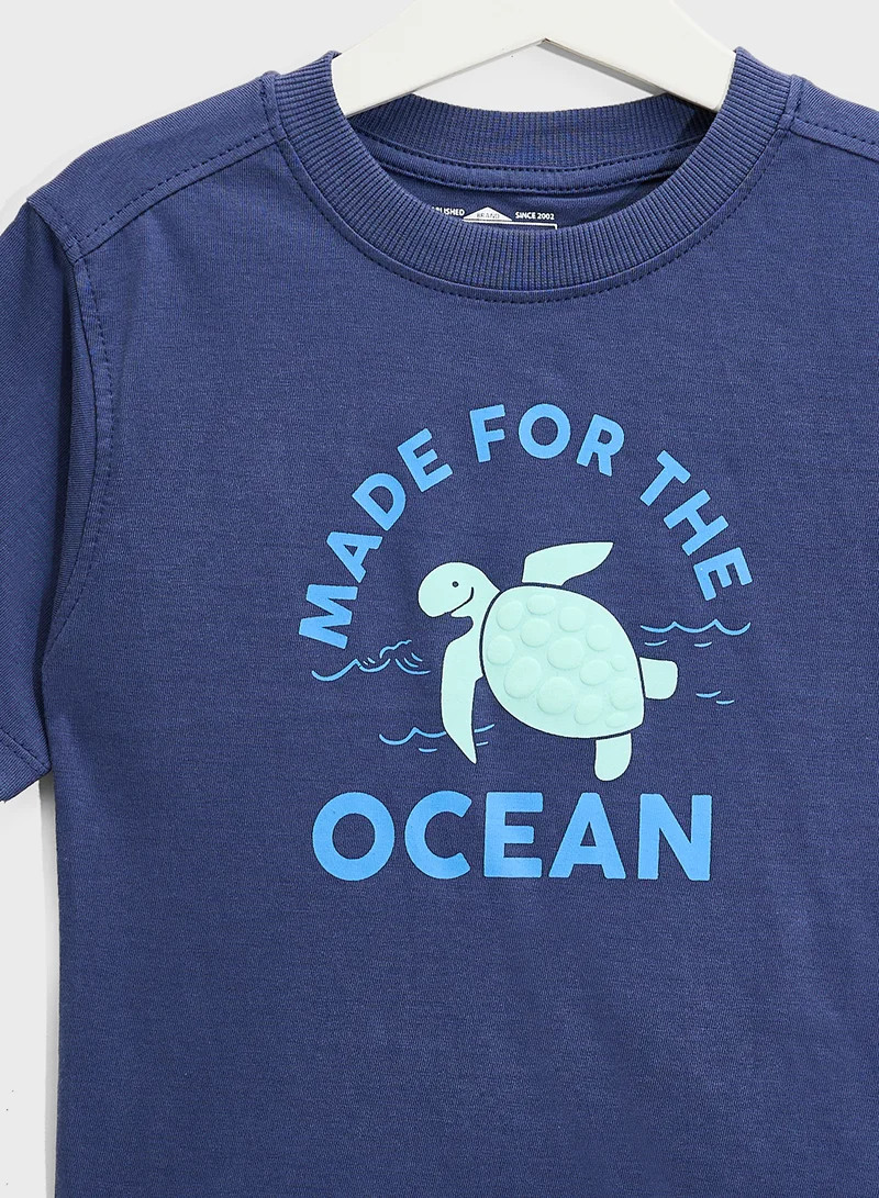 Ripples Boys Drop Shoulder T-shirt