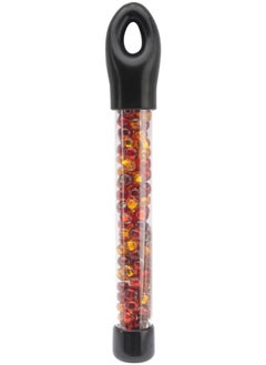 Generic Ruby-Glass Bead Tubes, Acrylic, Multicolour, 14.6x1.9x1.52 cm  - Image 1