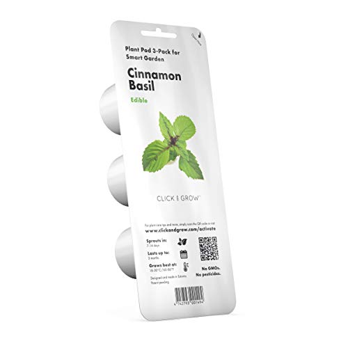 Click and Grow Cinnamon Basil 3-Pack Plant Pods for Smart Garden, Grow Fresh Greens at Home All Year Around - Image 1