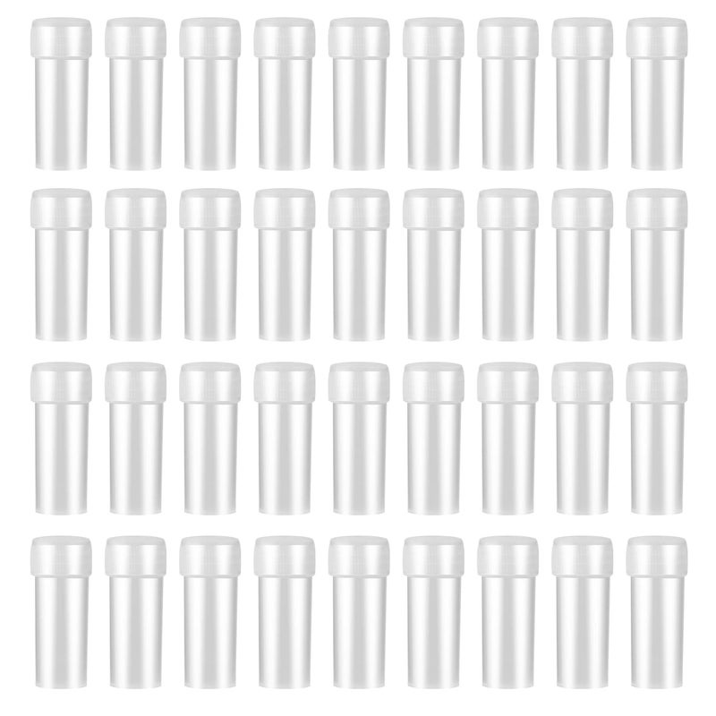 HRLORKC 100Pcs 5ML Small Pill Plastic Containers Empty Pill Bottles Sample Bottles Vial Test Tube with Caps by HRLORKC  - Image 1