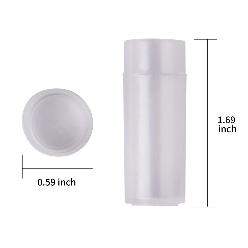 HRLORKC 100Pcs 5ML Small Pill Plastic Containers Empty Pill Bottles Sample Bottles Vial Test Tube with Caps by HRLORKC  - Image 2