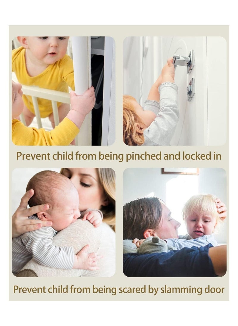SYOSI - Door Finger Guard, Child Finger Pinch Guard Self Adhesive Rotating, Baby Anti-Pinch Child Safety Finger Door Guard, Silicone Child Proof Door Finger Pinch Guard Door Stopper for Kid (1Pcs) - Image 1