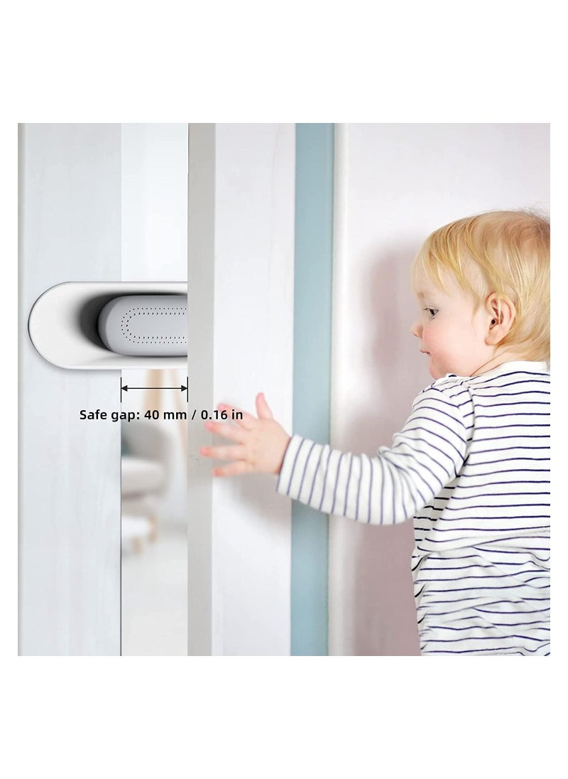 SYOSI - Door Finger Guard, Child Finger Pinch Guard Self Adhesive Rotating, Baby Anti-Pinch Child Safety Finger Door Guard, Silicone Child Proof Door Finger Pinch Guard Door Stopper for Kid (1Pcs) - Image 1
