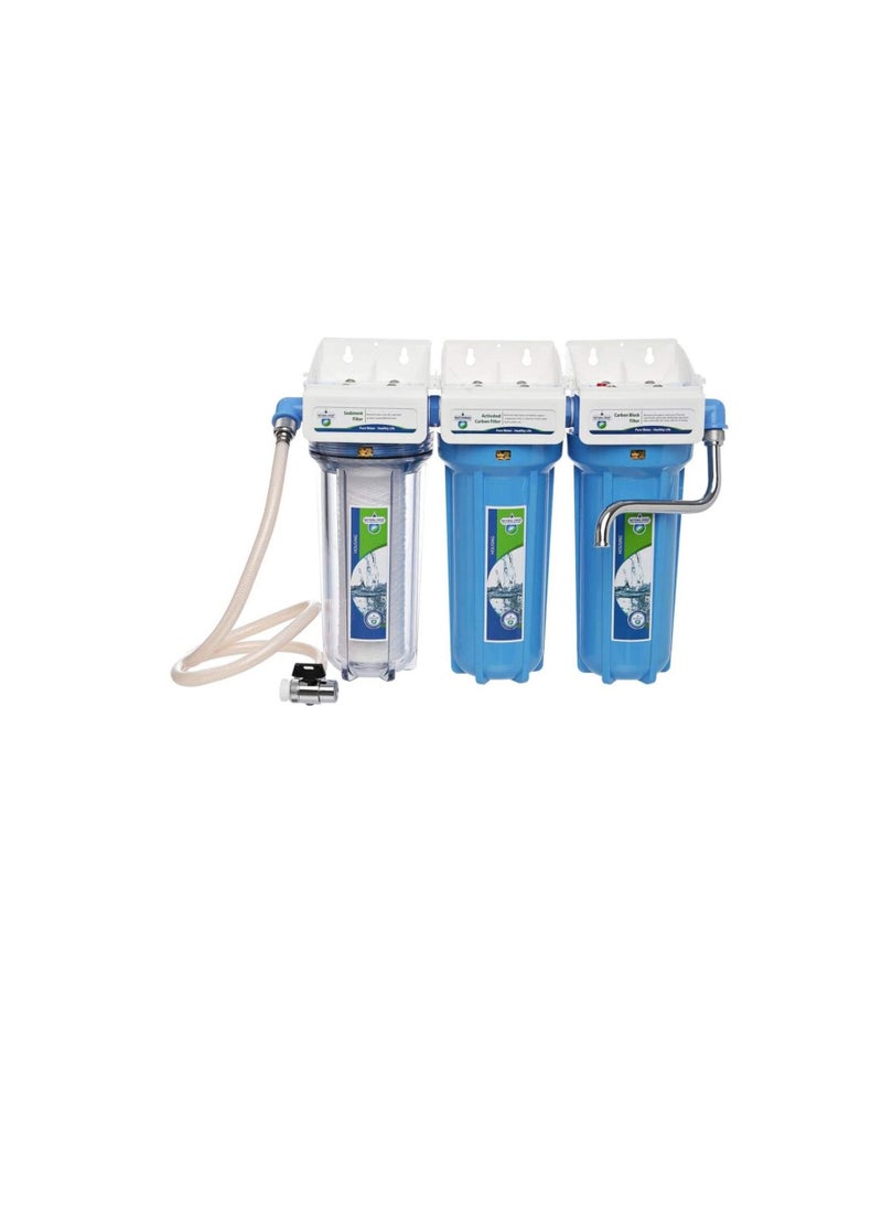 NATIONAL GREEN - National Green Triple Water Purification System, Blue NTWPS-10R-SAN-WM-BH - Image 1