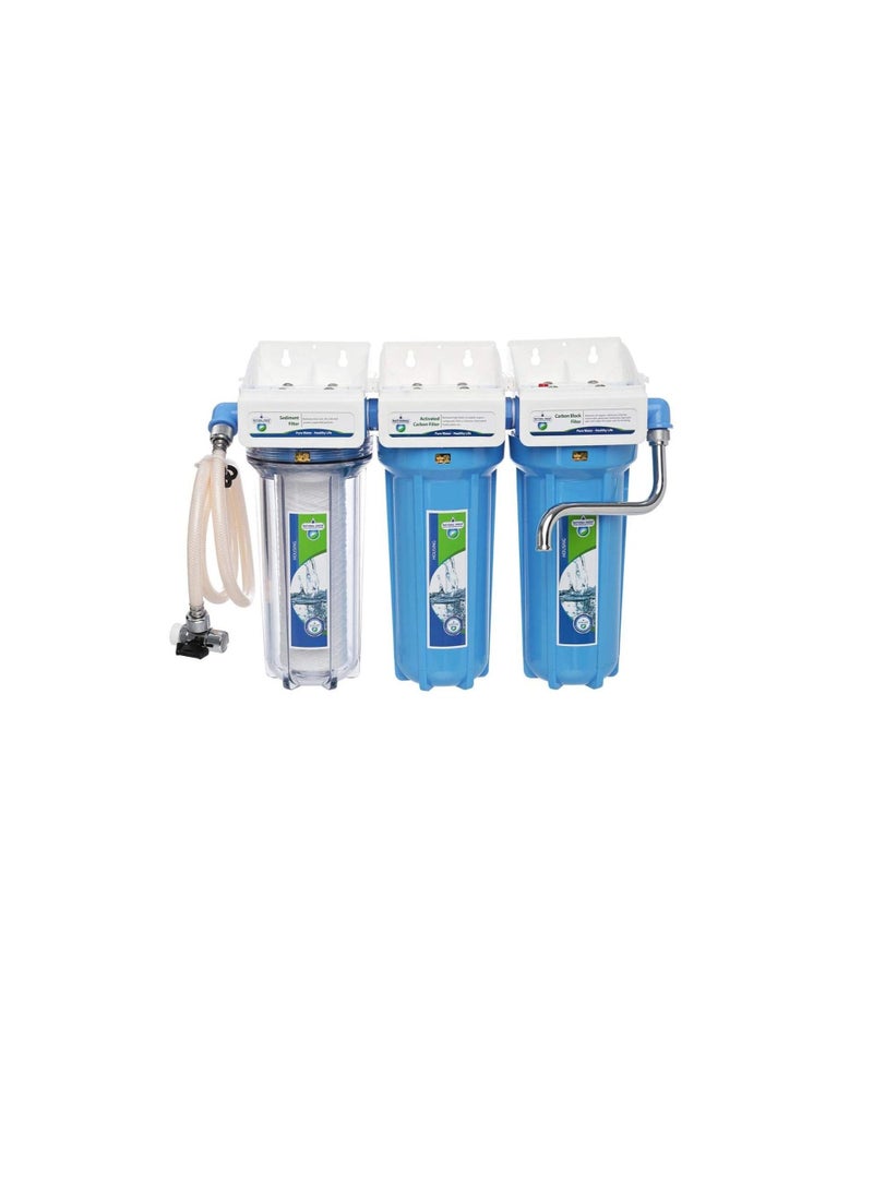 NATIONAL GREEN - National Green Triple Water Purification System, Blue NTWPS-10R-SAN-WM-BH - Image 1