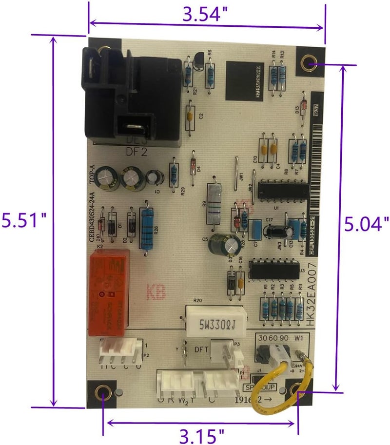 Lelecar HK32EA007 Defrost Control Board for HVACR Applications - Image 3