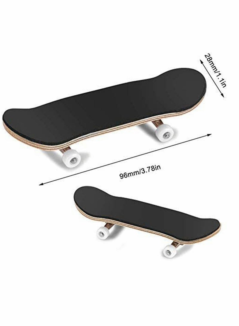 NIBEMINENT Finger Skateboard, Alloy Mini Skateboard Deck with Pro Fingerboard Tools and Anti-Slip Pu Pad  - Image 4