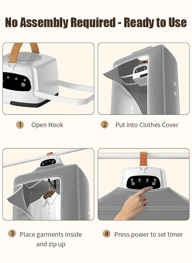 APEX Portable Laundry Dryer, Multifunctional Electric Dryer Machine, Mini Clothes Dryer with Dryer Bag, 2 Gear Adjustable Small Dryer Machine - Image 4