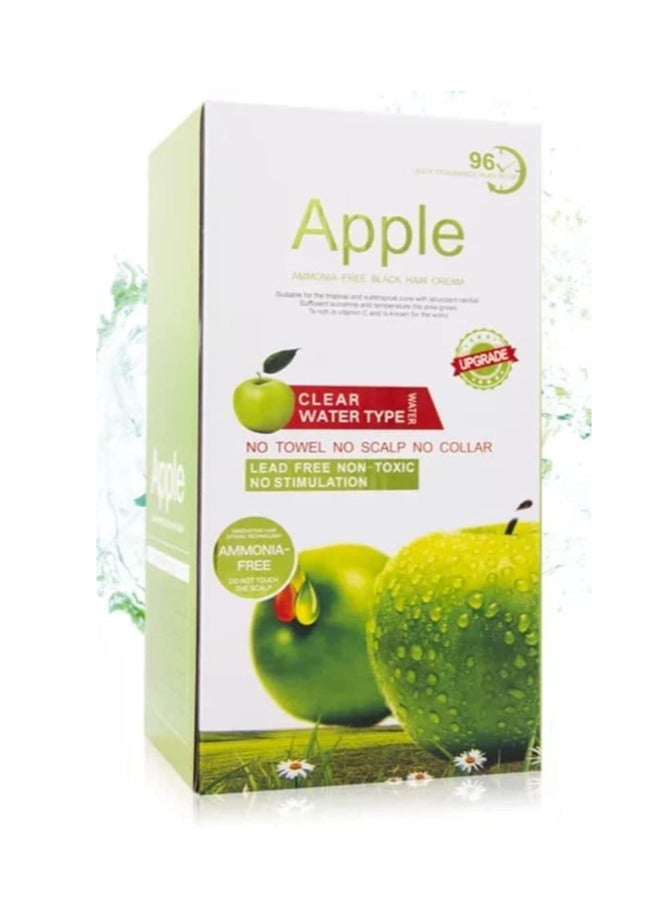 Apple Ammonia-Free Black Hair Cream, No-Toxic, No Stimulation, Natural Black Hair Color cream - 500ml - Image 1
